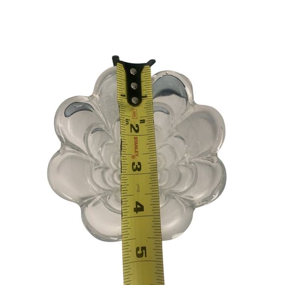 Toscana Bohemia Crystal Vase Layered Flower Petal Design Frosted Accents - Picture 7 of 12